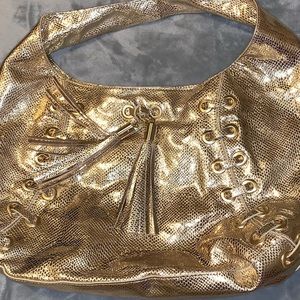 Michael Kors gold tote bag
